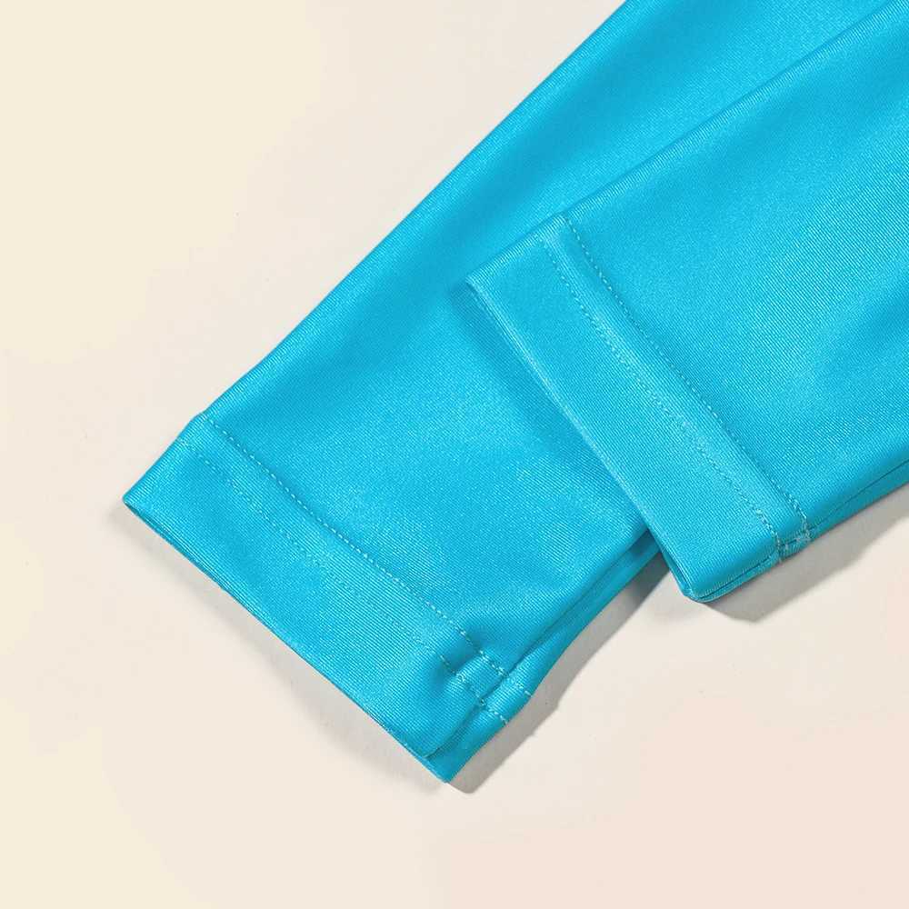 Kids Baby Girl Swimsuits Fish Scale Print Ruffles Long Sleeve Jumpsuit Swimwear Beachwear Children Bathing Suits X250224