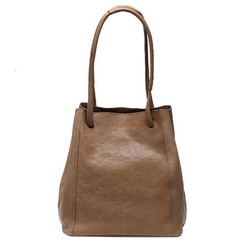 2024 New Lazy Bucket Niche Large Capacity Women's Bag Single Shoulder Diagonal Cross Commuting Retro Women