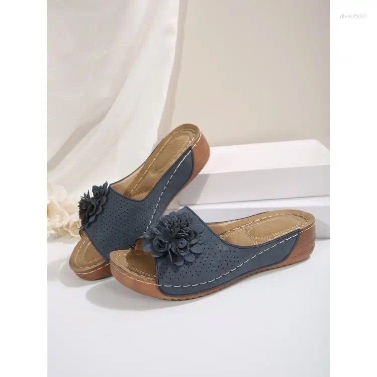 Slippers 2025 Summer Plus Size 36-43 wer Platform Non-slip Sandals Wedge Open Toe Hollow-out zhanyishengli