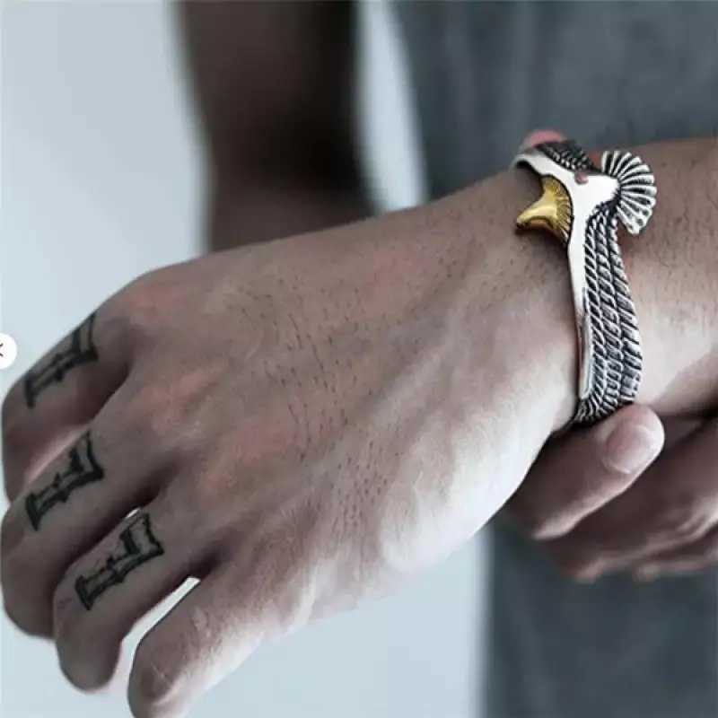 Flying Open Bracelet Personality Mens Rock Party Fashion Dominating Accories Mens Cuff BraceletXJ250225