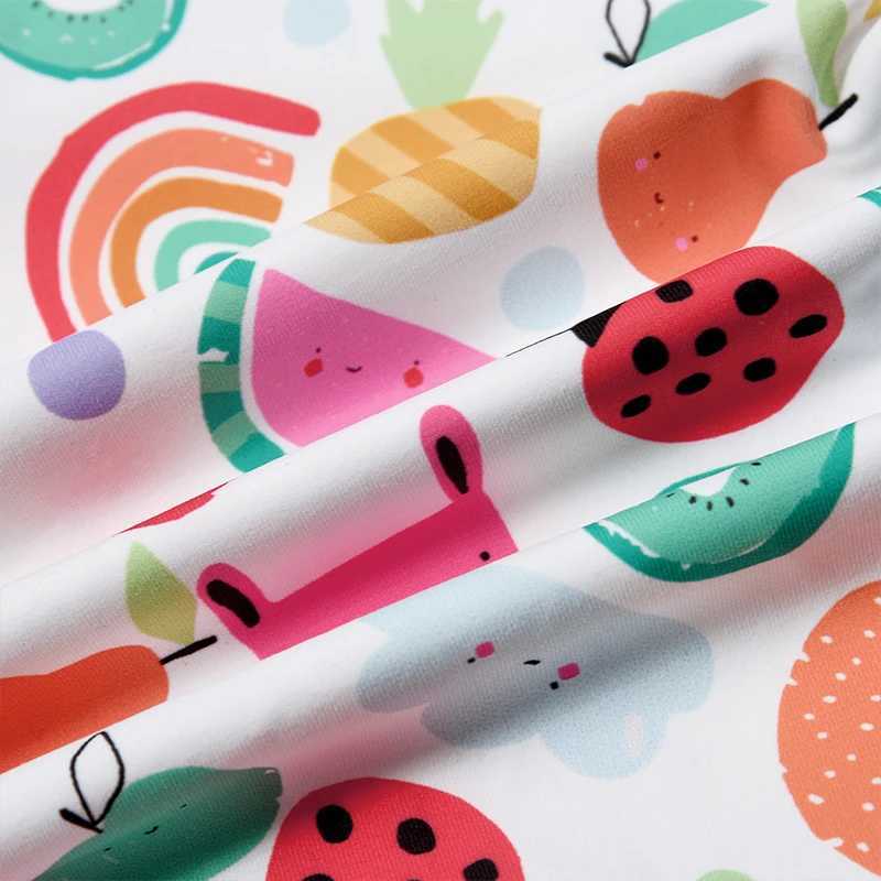 Summer Baby Girl Long Sleeved Swimsuit Sunscreen High Elasticity Fit Printed Pattern Fashionable Cute Swimming Pool Sand 1-6Y X250224