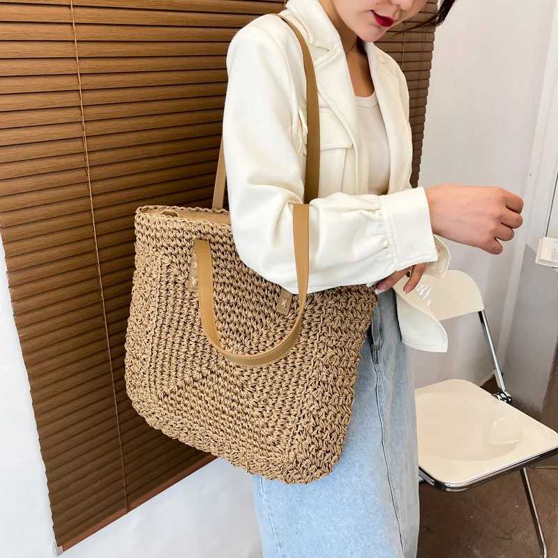 Summer Style Shoulder Bags For Women Large Capacity Handmade Straw Handbag Totes Travel Holiday Beach Bag Shopping Pack bolsa