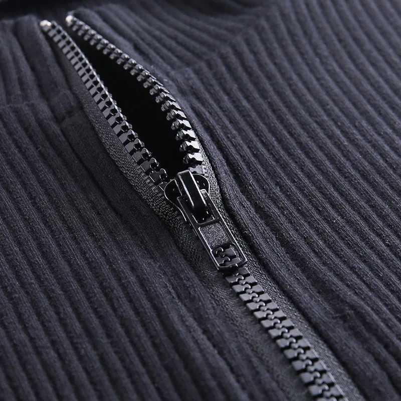 Womens Spring 2023 New Cross border European and American Dress Sexy Wrap Hip Skirt Short All Zipper miniskirtXJ250224