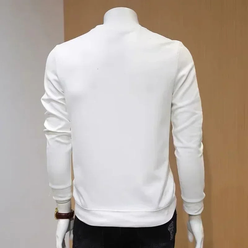 Trendy Men Oversized Graphic Sweatshirts Hoodied M Printed Long Sleeve Tshirt Cotton Hiphop Tees Sports Top Clothing 250224