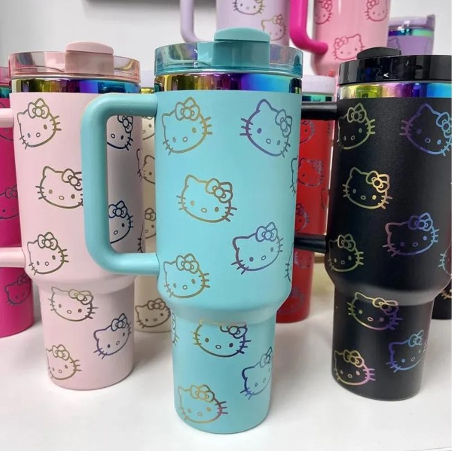 Designer Water Bottles 40oz Cup Tumbler With Handle Straw 304 Stainless Steel Car Cups With Lid Box Pre Sale For Christmas Gift Box Mugs 0225