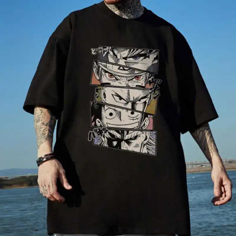 One Piece T-Shirt Roronoa Zoro Print Anime Cosplay Youth Men Oversize Summer Cotton Short Slve Top Casual Fashion Clothes Gift Y250225