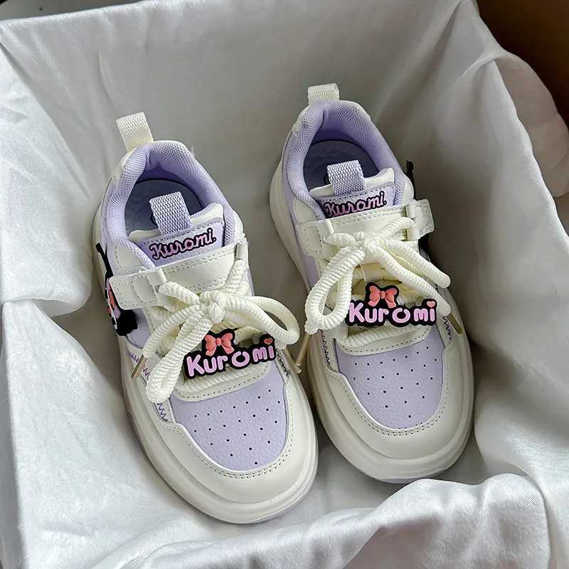 Sneakers Kids Athletic Outdoor For Girls Cute Cartoon Kuromi Children Tennis Fashion Versatile Toddlers Causal School Sports Shoes Non-slip W25 XJ2603
