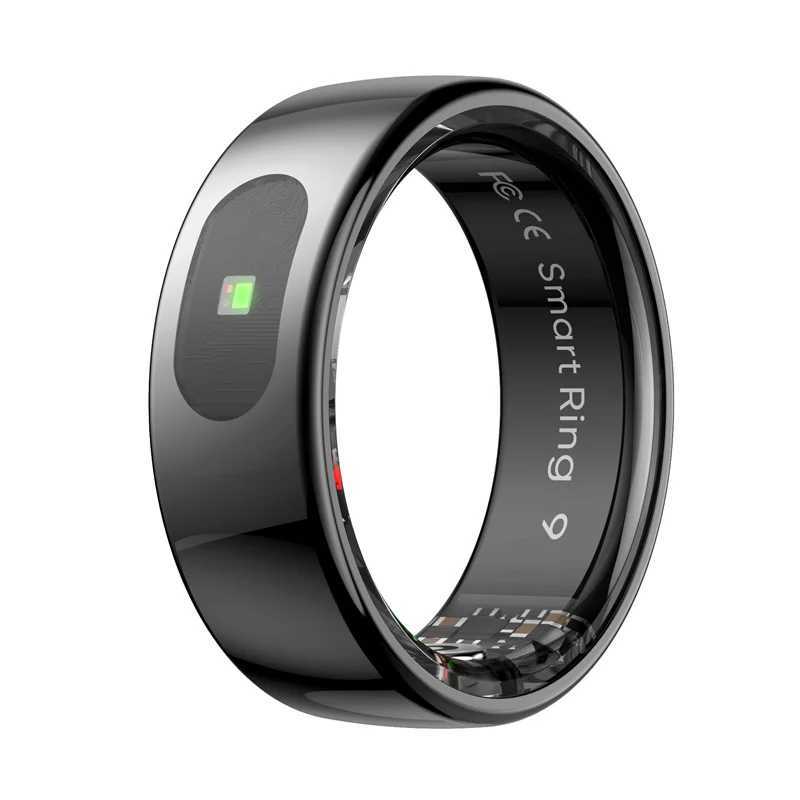 R08 Smart Ring With Charging Case Womens Men Heart Rate Health Monitor Multi-Sport Mode Tracker for Android IOS W250225