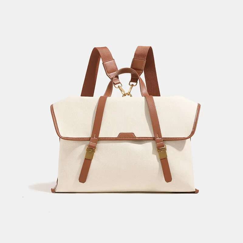 Summer New Niche High-End Fashion Backpack Vintage Large Capacity Tote Commute Computer Bag For Business Professionals backpacks