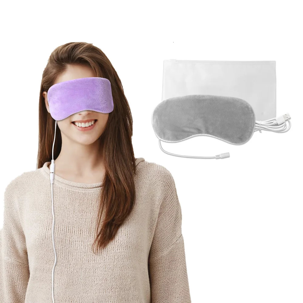 Heated Eye MaskUSB Mask for Dry Eyes with Constant Heating TemperatureWarm Compress Pad Sleep Dark Circles 250219