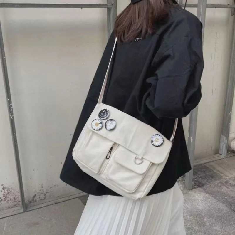 Japanese Harajuku Cute Girl Messenger Shoulder Bag Canvas Student School Female Z250225