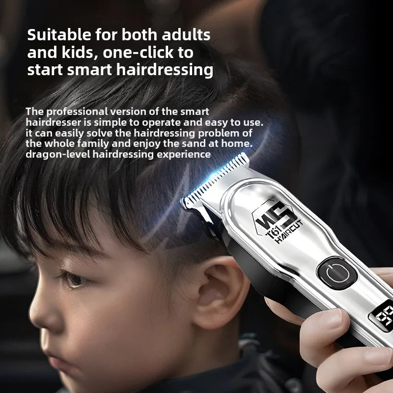 Electric Hair Clipper Professional Cordless Fast TypeC Charging Ceramic Haircut Machine Trimmer for Men Adult 250217