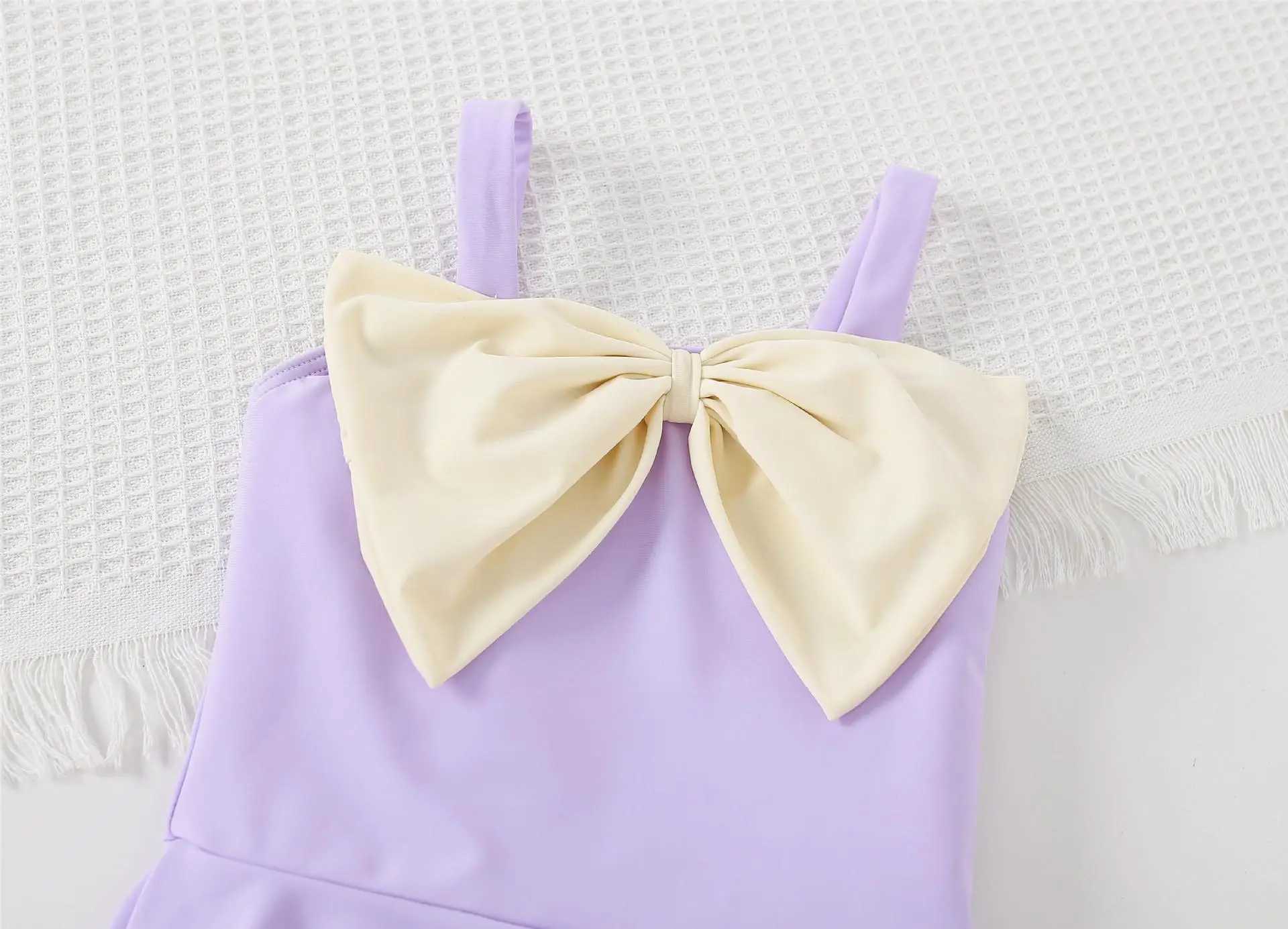 Childrens swimsuit girls jumpsuit cute and fashionable girls princess swimsuit baby hot spring swimsuit X250224