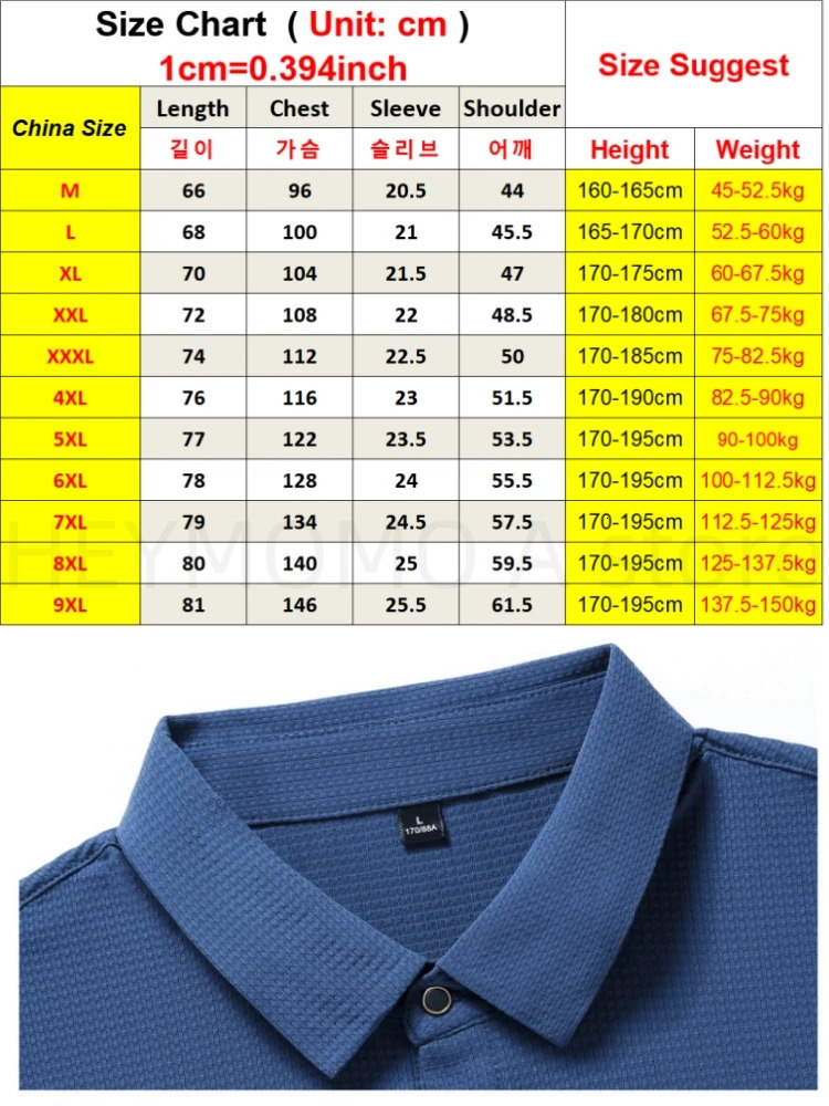 9xl 8xl 7xl Summer High Quality Mesh Ice Silk Short-Sleeved T-Shirt Mens Polo Shirt Collar Solid Color Quick Dry Big Size Polos 250222