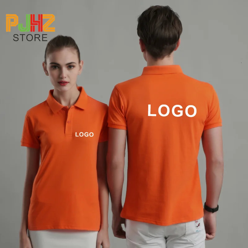 Casual Polo Shirt Breathable Short Sleeve Personal Company Group n Men And Women Custom Print Embroidery 250224
