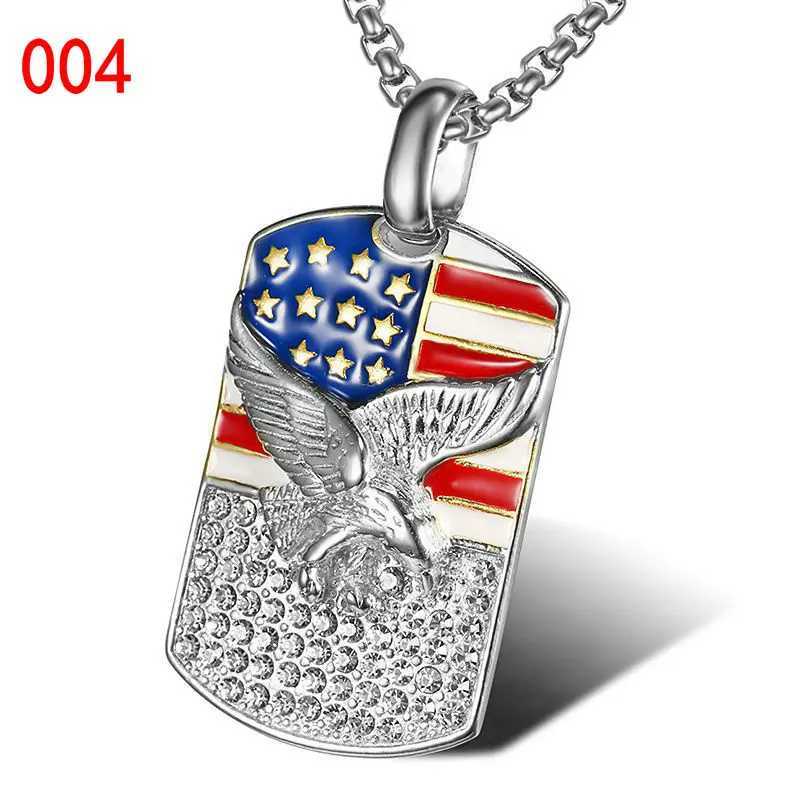 Stainless steel colored pre gold-plated drip glue national flag pendant X250224