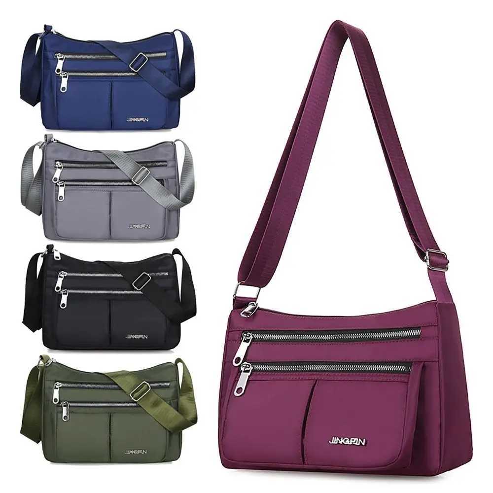 Large Capacity Shoulder Bag Durable Nylon Korean Style Shopping Mommy Bag 3 Layers Crssbody Bag Women Outdoor Z250225