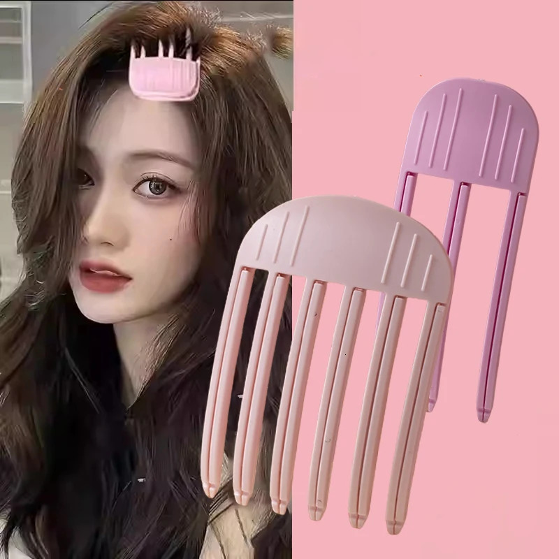 Fluffy Hairpin Curling Bangs Barrette Hair Roots Volumizing Clip Fixed Shape Fashion Volume Roller 250218