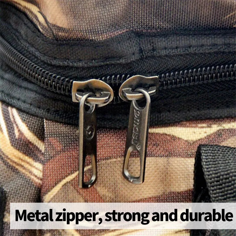 Waterproof fishing bag nylon large capacity multipurpose gear doublelayer waterproof outdoor shoulder 250213