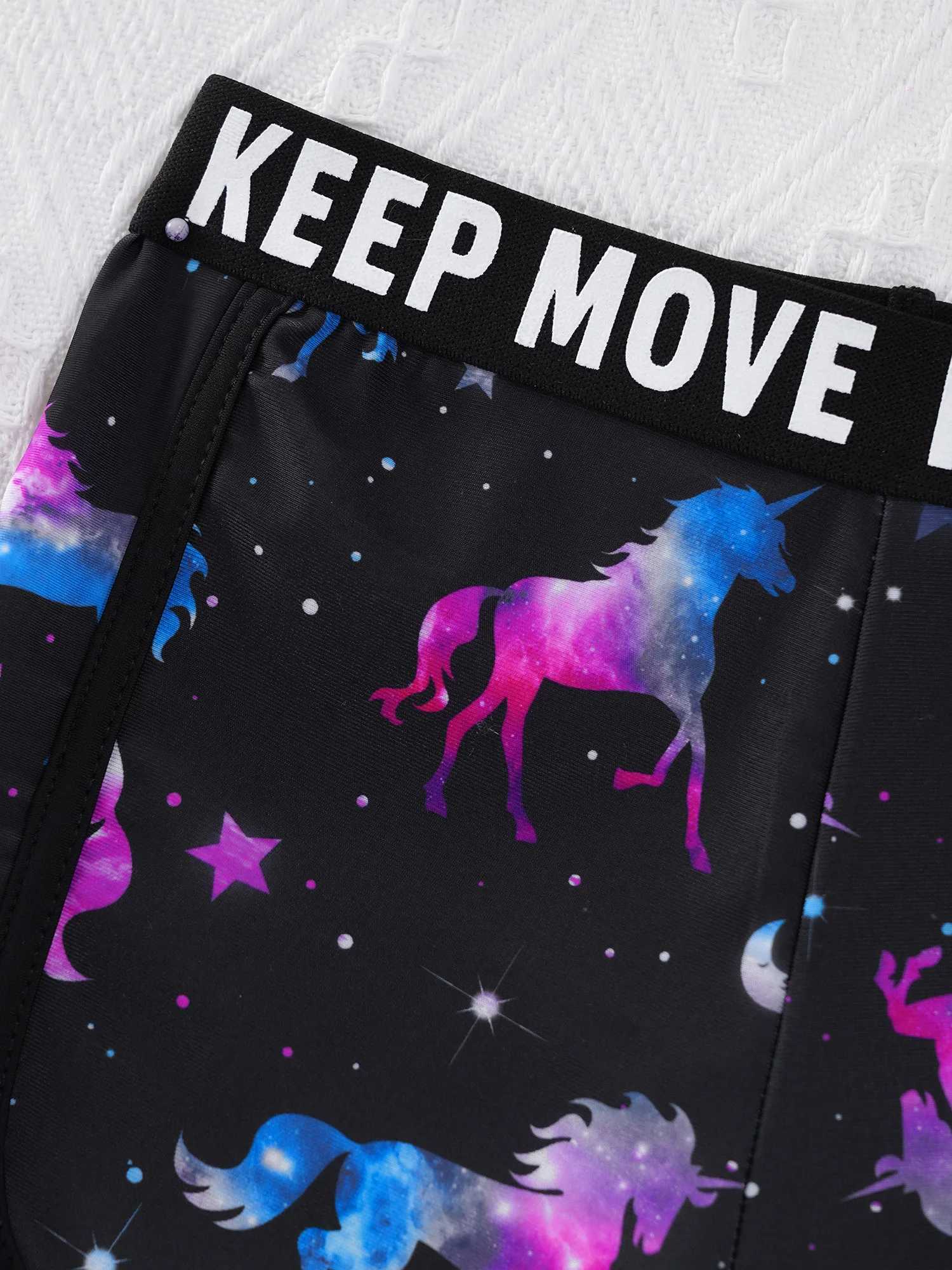 Kid Girls 2PCS Bikini Sets Swimwear Children Swimsuit Bathing Beachwear Costumes Round Neck Sleeveless Crop Tops with Shorts X250224