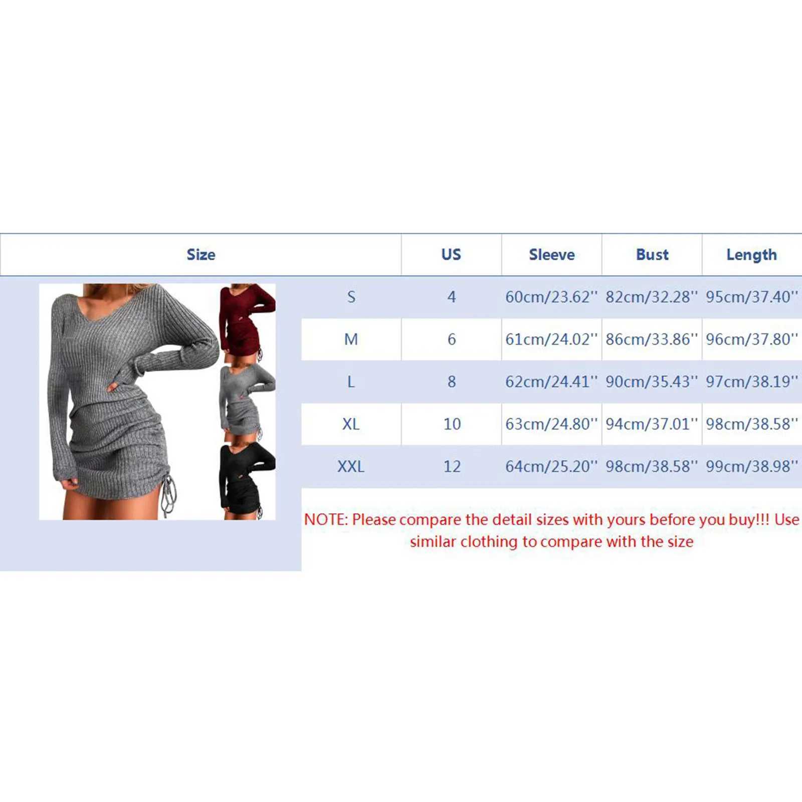 Spring And Winter Womens V Neck Long Sleeves Slim Thin Hip Dress Warm Sweater Sexy Hip Package Club Street Lady DressXJ250224