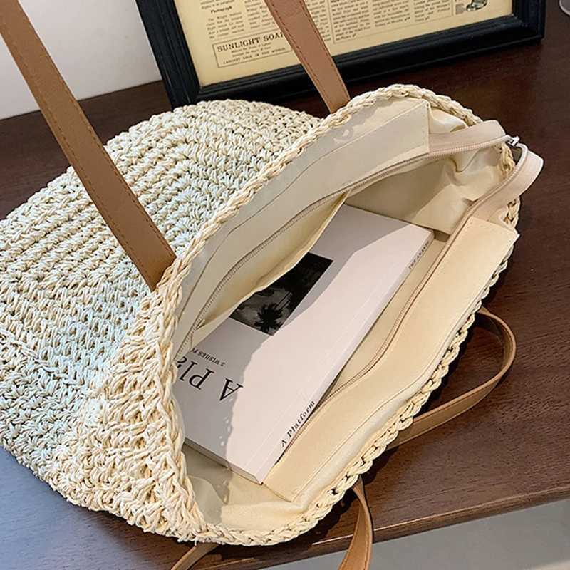 Summer Style Shoulder Bags For Women Large Capacity Handmade Straw Handbag Totes Travel Holiday Beach Bag Shopping Pack bolsa