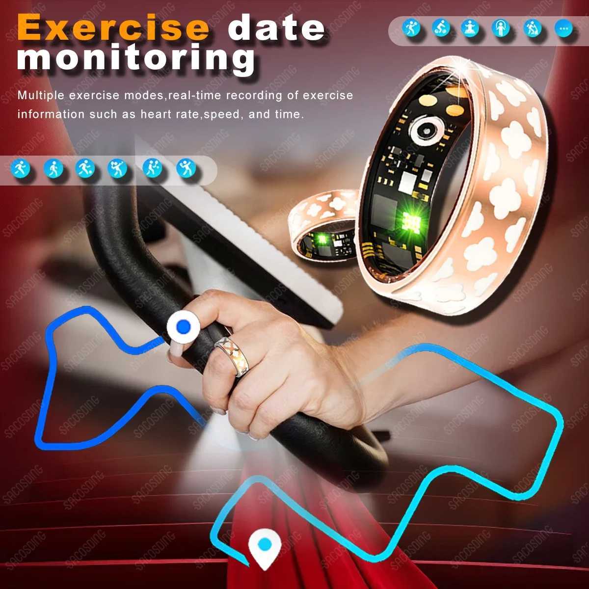 2025 New Smart Ring Heart rateBlood pressureBlood Oxygensleep MonitoringRemote camera IP68 Waterproof Ring For IOS/Android W250225