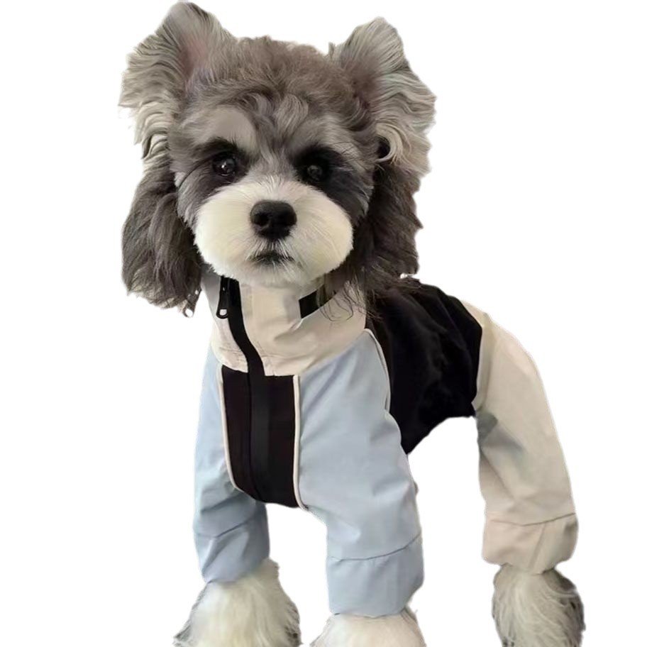 Windproof Dog Jacket for Small Medium Dogs - Stylish & Warm Four-Legged Coat for Teddy Bichon Schnauzer
