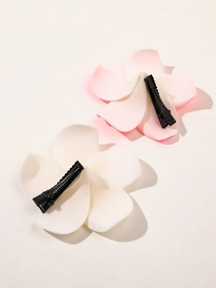 2 Pcs Flower Hair Claw ClipsStrong Hold NonslipHawaiianCute ClipsBanana ClipAccessories for Women Girls Holiday Gifts 250218