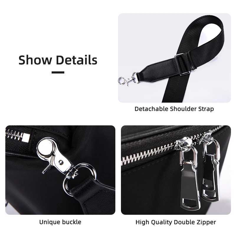 Hcankcan Mens Casual Cross Bag Mobile Messenger Mens Shoulder Bag Fashion Chest Bag Luxury Waterproof Strap Bag Z250225