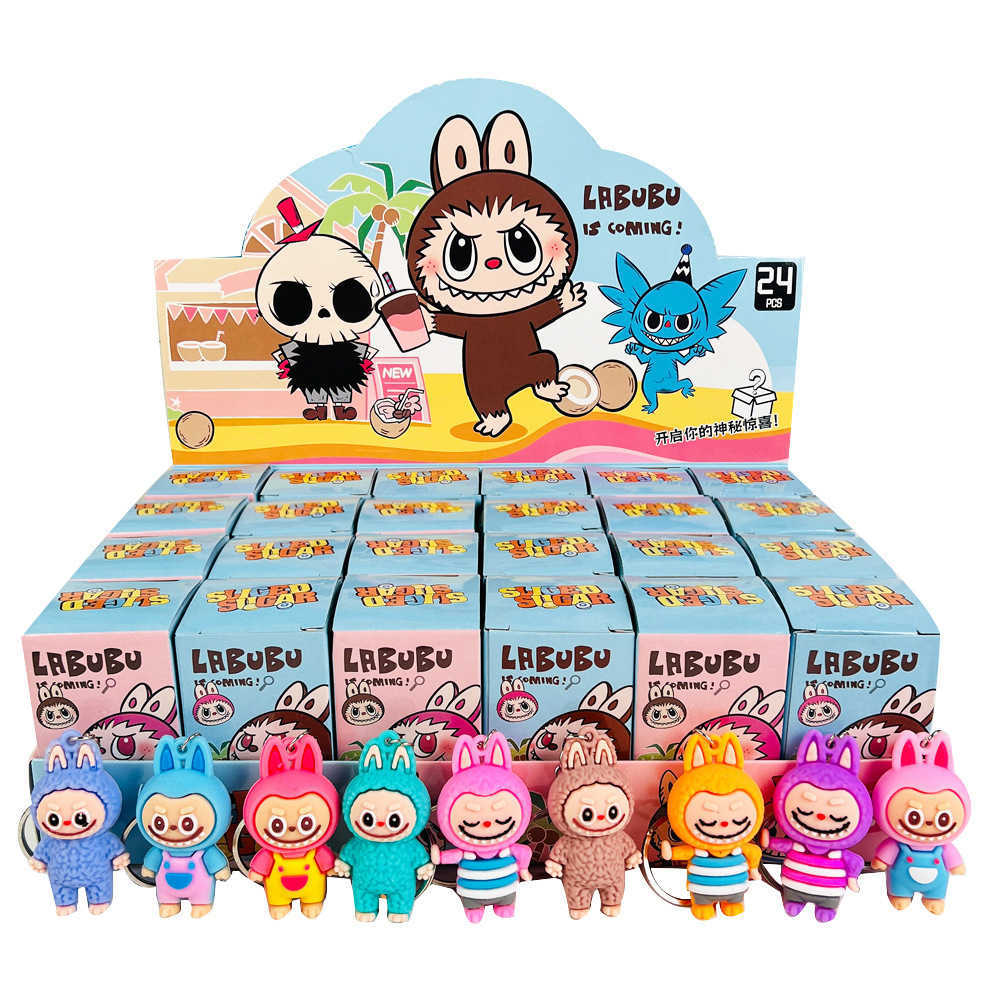 New product Labu doll keychain various styles cute PVC trendy toy small pendant blind box Free shipping