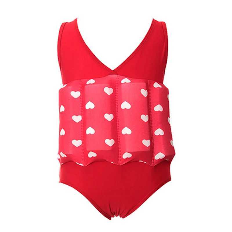 Baby Buoyant Swimwear Girl Quick-drying One-piece Buoyancy Swimsuit High Elasticity Pool Float Kid Learning Swimming Clothes New X250224
