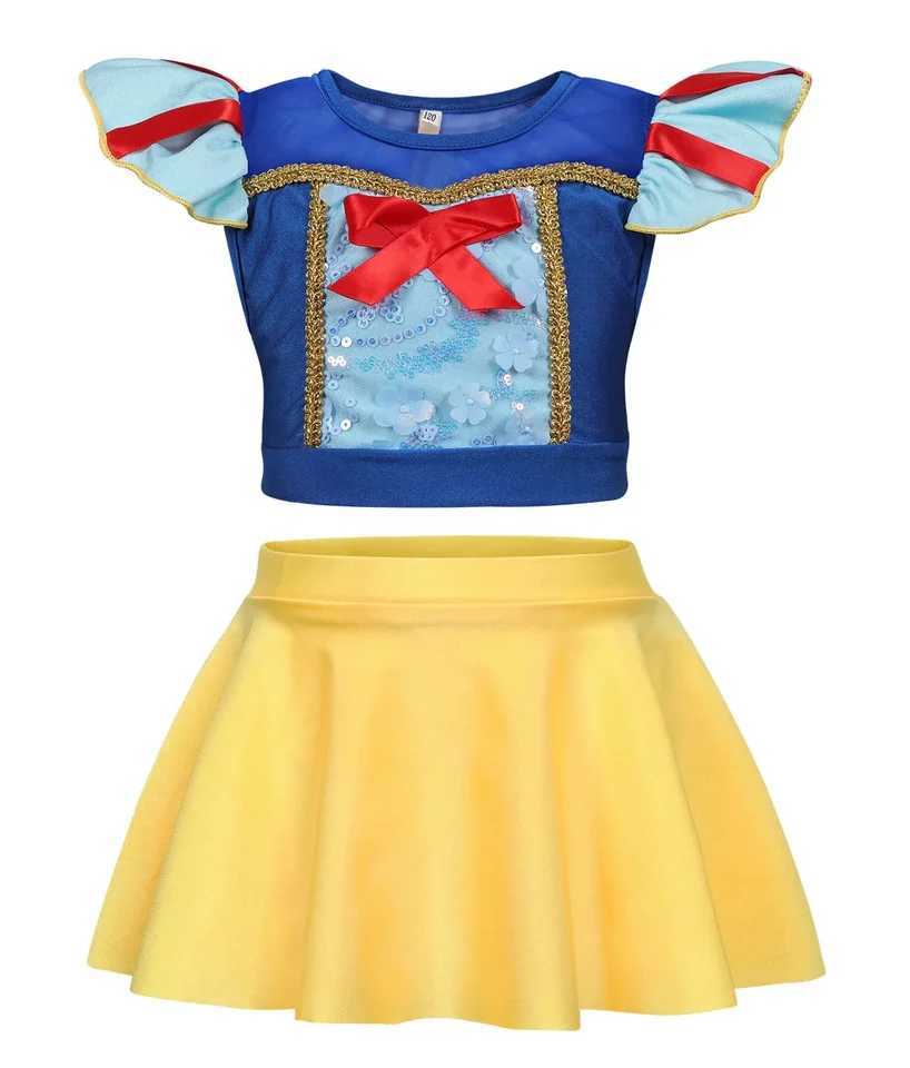 2025 Girl Princess Summer Elsa Anna Two Piece Swimsuit Children Swimwear Children Bikini Sets Bathing Kids Suit X250224