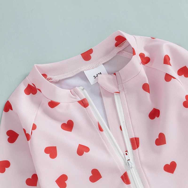 Toddler Girls Swimsuit Floral Print Ruffle Sleeve Zip Up Back Infant Girls Bathing Suit Beachwear Swimwear X250224