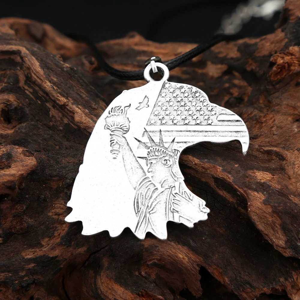 Vintage Zinc Alloy Fashion Pendant Necklace For Men Wen Gothic Biker Necklaces Party Halloween Jewelry X250224