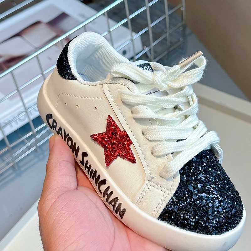 Girls Shoes 2024 Spring New Casual Edition Little Girl Star Sports Shoes Spring/Summer Childrens Sports Shoes X250224