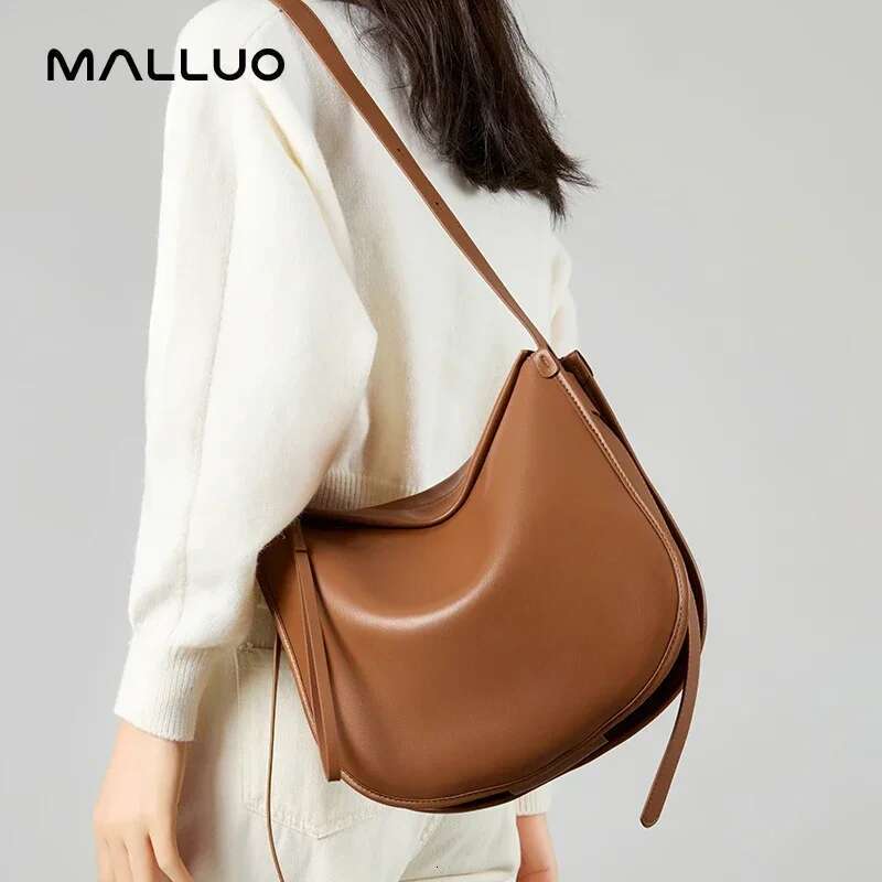 Tote Genuine Leather Shoulder Bags Women Cowhide Bag Lady Soft 100% Design Female Bucket Handbag High Quality New