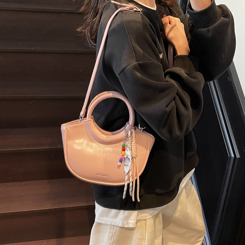 Foreign Style Niche Handheld Vegetable Basket Women's 2025 New Fashionable Single Shoulder Tote Bag Multifunctional And Simple Crossbody Bag