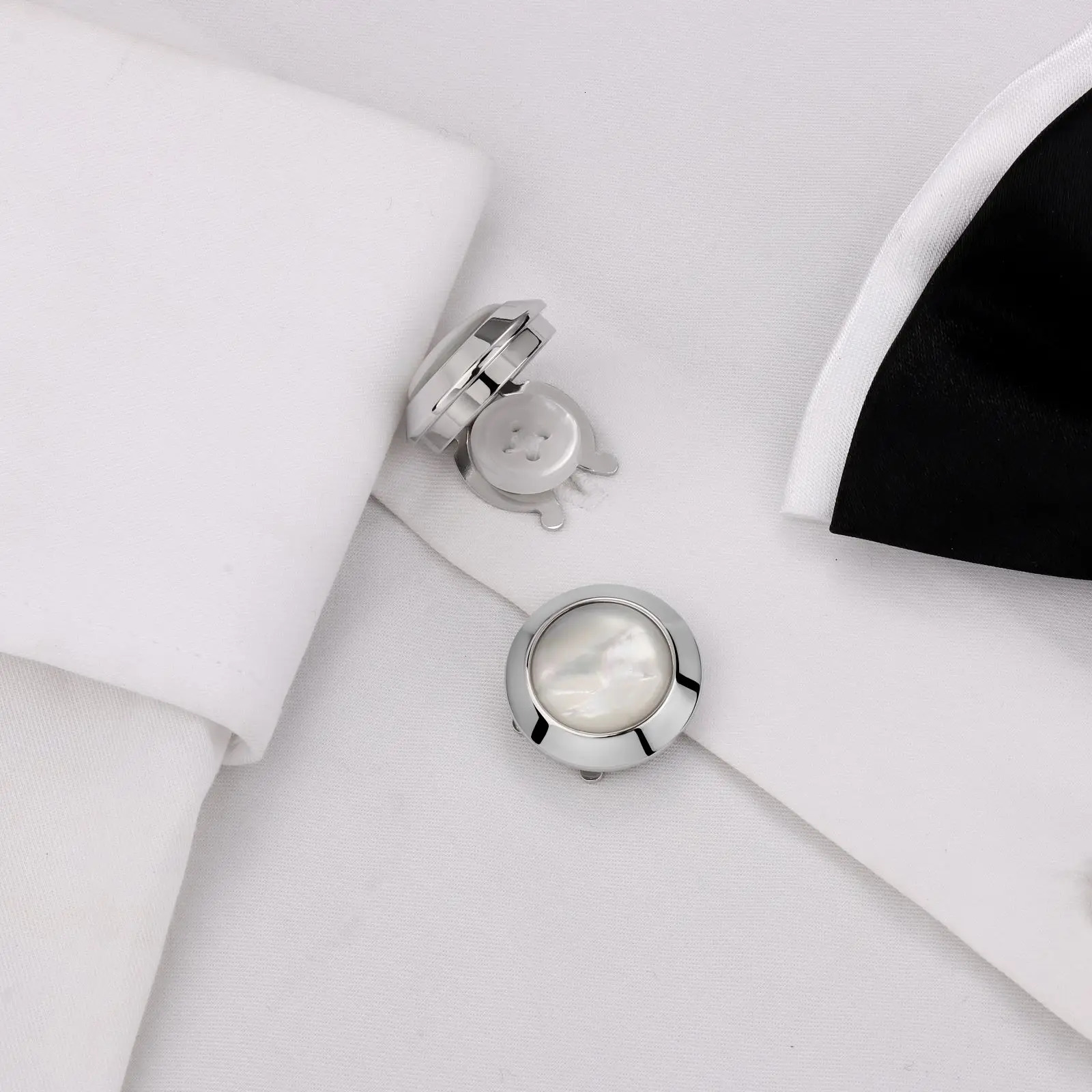 Natural Stone-Lapis Lazuli Button Covers for MenGift Box PackedMen Wedding Jewelry or Accessories high-quality clothing button 250220