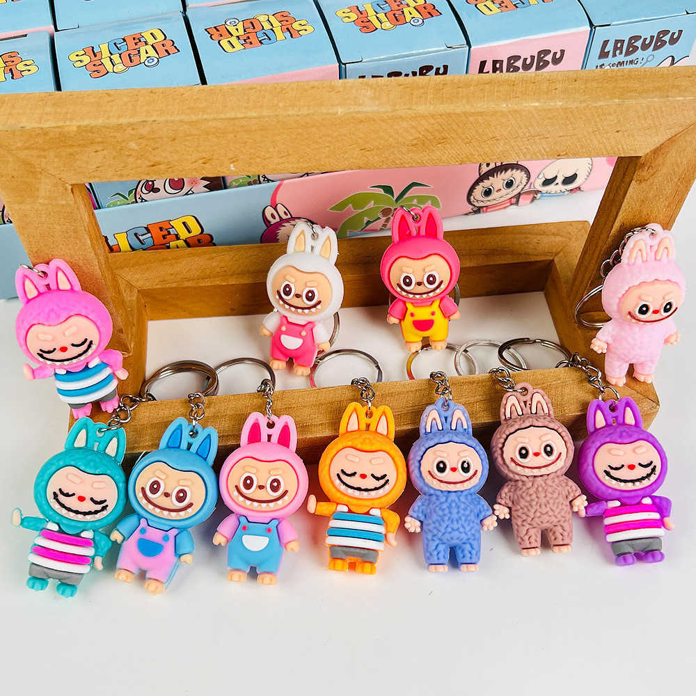 New product Labu doll keychain various styles cute PVC trendy toy small pendant blind box Free shipping