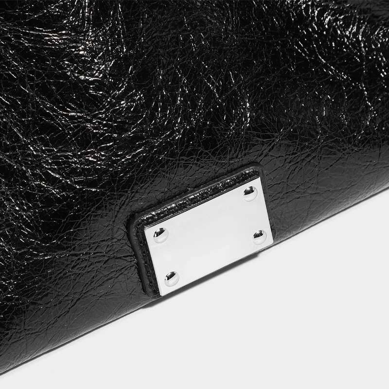 Korean Casual Custom Initials Tote Bag For Women Designer Handbag Purse 2025 New In PU Oil Wax Sequined Underarm Shoulder