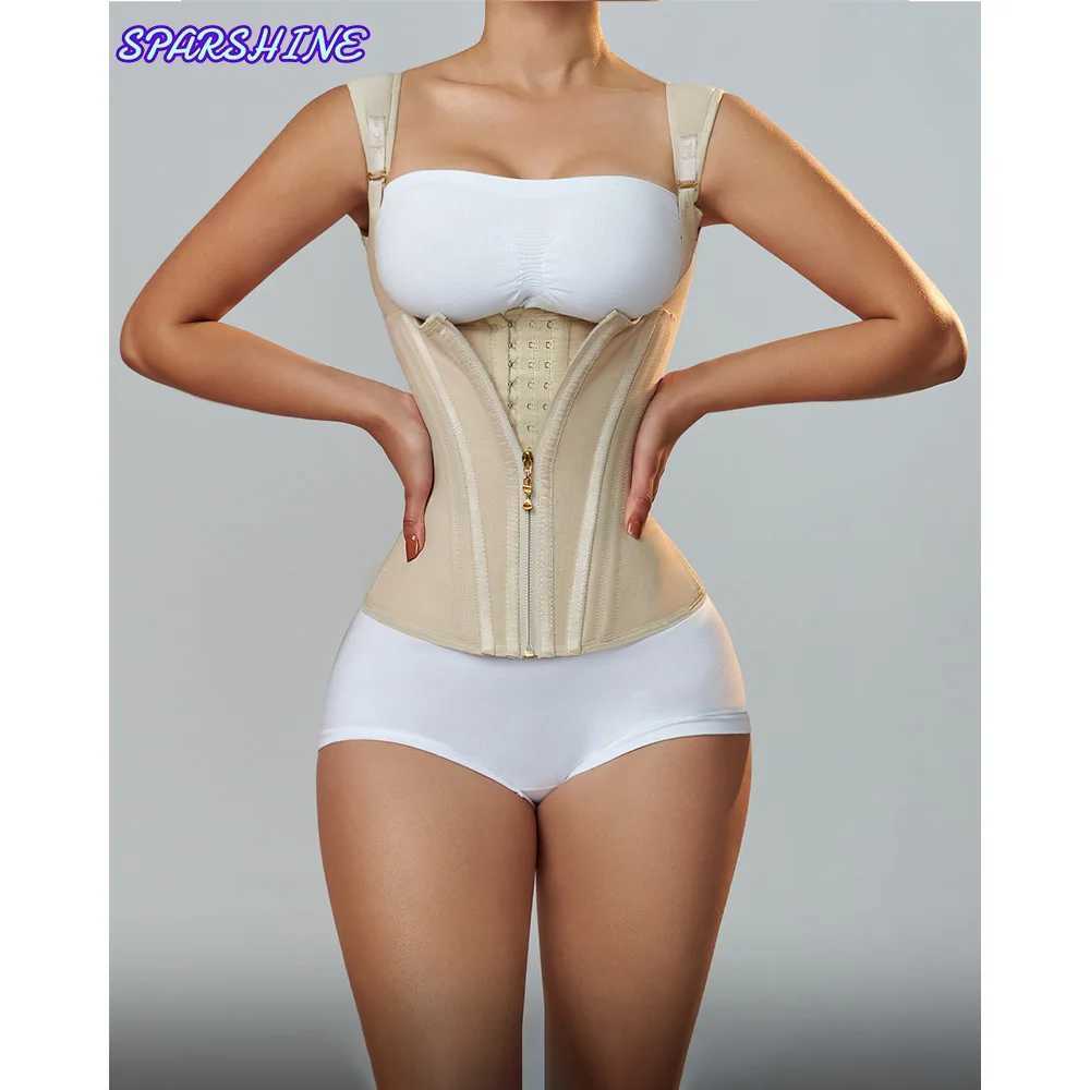 New Arrival Fajas Colombian Girdle Waist Trainer Double Compression Short Abdominal Control Abdominal Weight Loss Flat Abdominal Model with S-3XL Z250