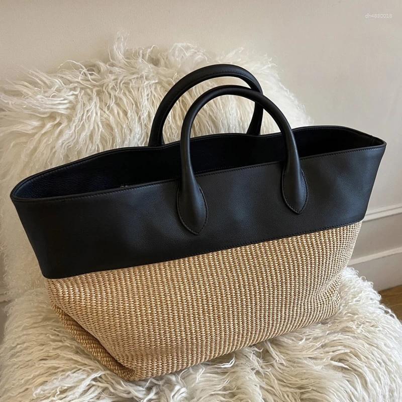 Evening Bags Genuine Leather Tote For Women Designer Handbags And Purses 2025 In First Layer Cowhide Large Capacity Wrist Bag