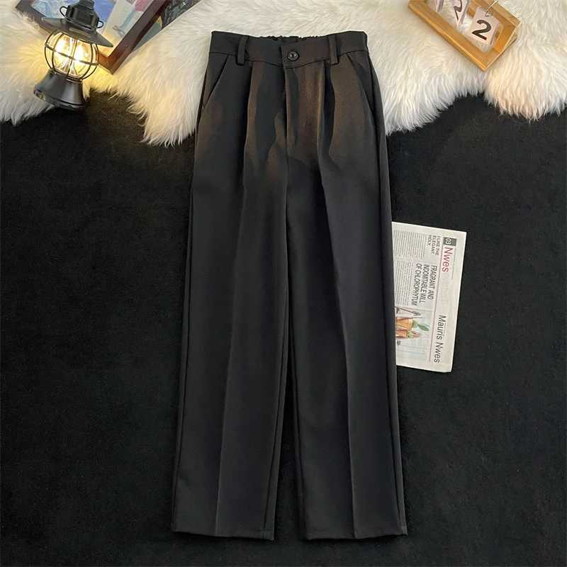 Korean style suit pants mens ultra-thin fashion solid color business social dress pants mens straight pants mens casual pants M29 W250225