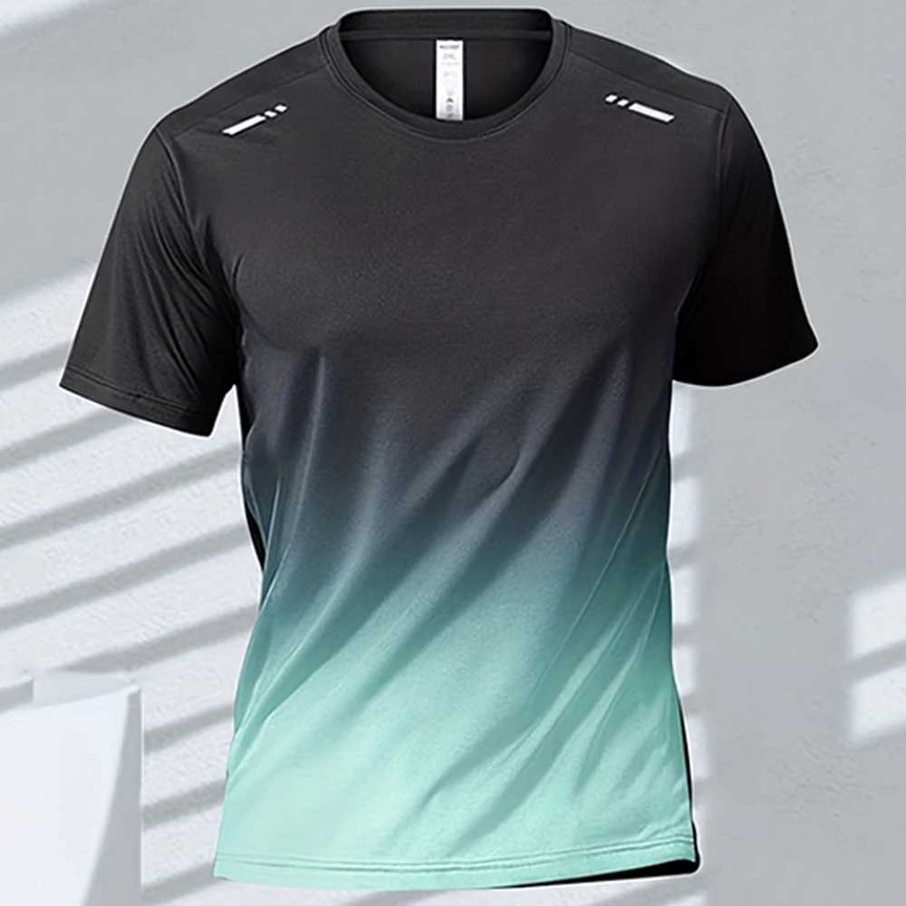 New Arrival Mens T-shirts badminton tops quick drying mens boxing training sportswear outdoor casual running T-shirts oversized mens clothing Z250505
