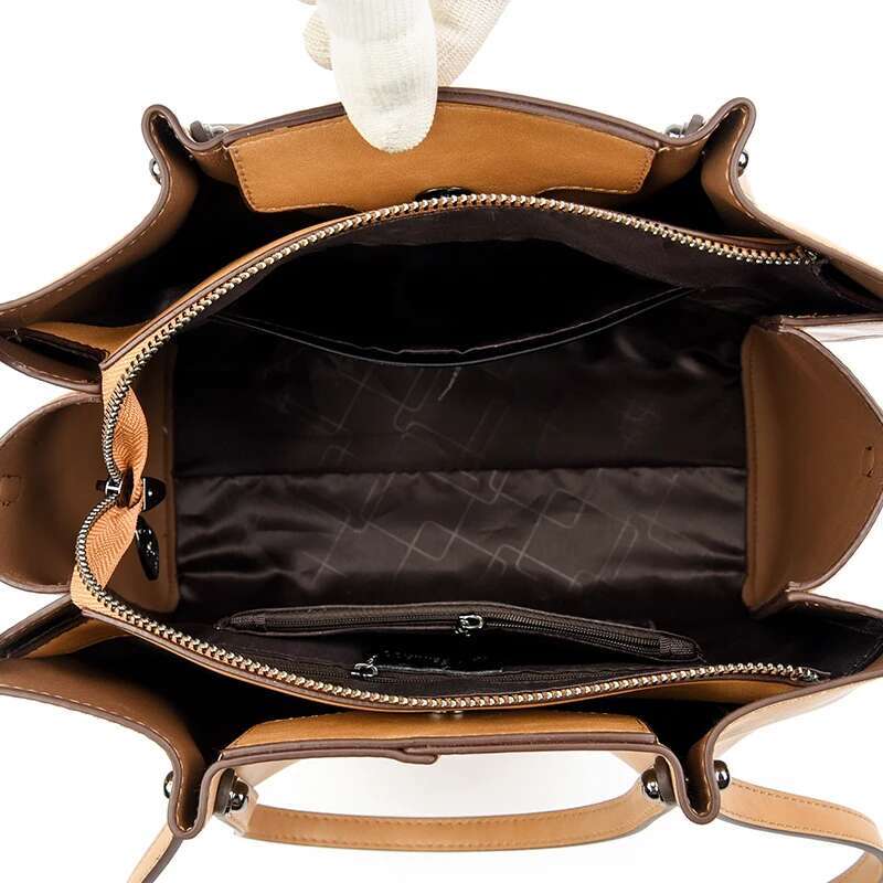 Three Layer Handbags 100% Genuine Tote Crossbody Shoulder Bags For Women New Style4 New Soft Leather Casual Bag Sac