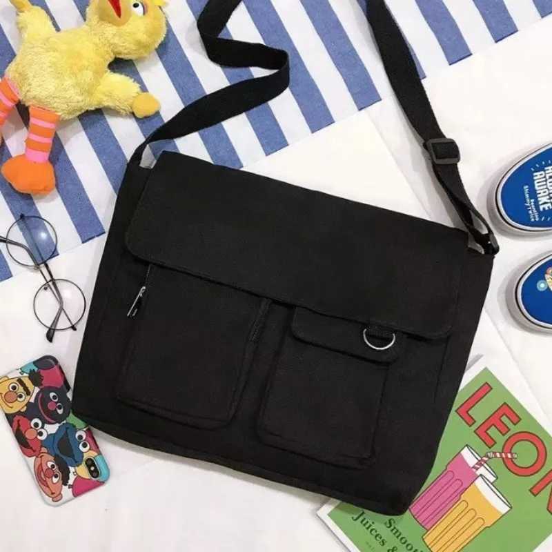 Japanese Harajuku Cute Girl Messenger Shoulder Bag Canvas Student School Female Z250225