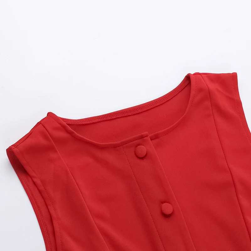 Cross border Spring 2024 New Slim Fit Sveless Short Skirt European And American Style Tank Top Basic Dress YJ24078DGOXJ250224