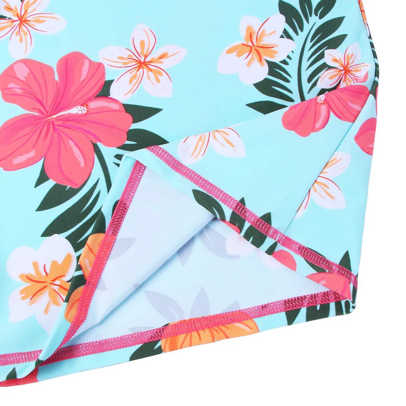 BAOHULU Girls Two Pieces Swimsuits with Skirt Set Long Sleeve Rash Guards UPF 50+ UV Protection Swimwear Sunblock Bathing Suit X250224