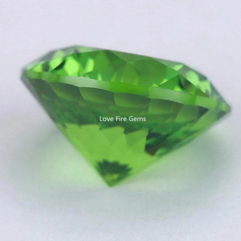 Brilliant Tsavorite Green Emerald Gemstone Round Cut 11.0mm 5.0 Cts VVS Gem Beads For Jewelry 250222